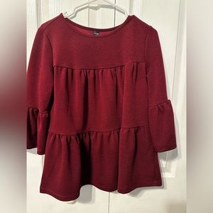 SHEIN Burgandy Top